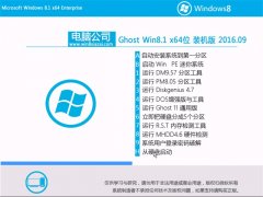 X˾ Ghost Win8.1 64λ bC(j) V2016.09⼤